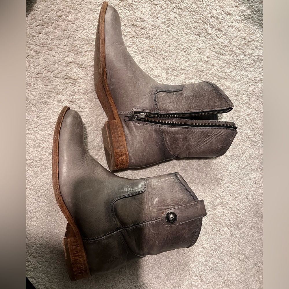 Frye booties. Ice gray size 6